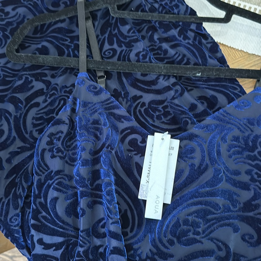 Velour mini dress